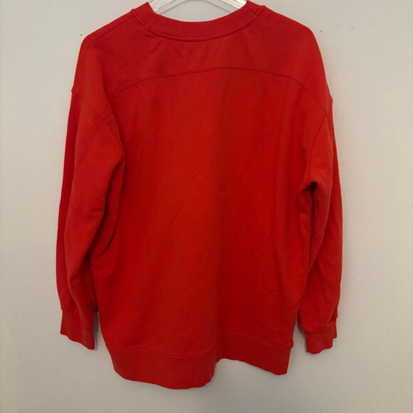 Lululemon Perfectly Oversized Crew Sweatshirt Red M/L | Relaxed Fit Athleisure - Picture 3 of 6